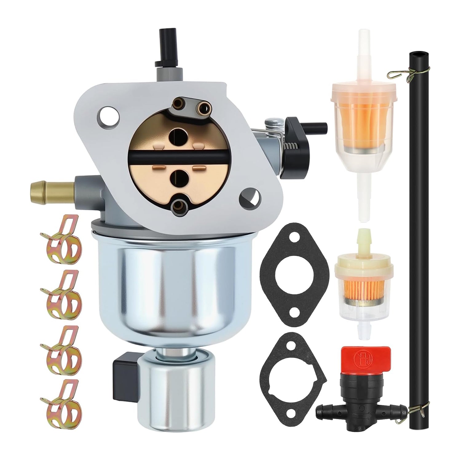 Carburetor 15004-0814 with Gaskets repls 15004-0737 MIA12577 for John Deere X300 X300R X304 serial numbers above -120001 Kawasaki FR541V Engine AS04 BS04 CS04 Models