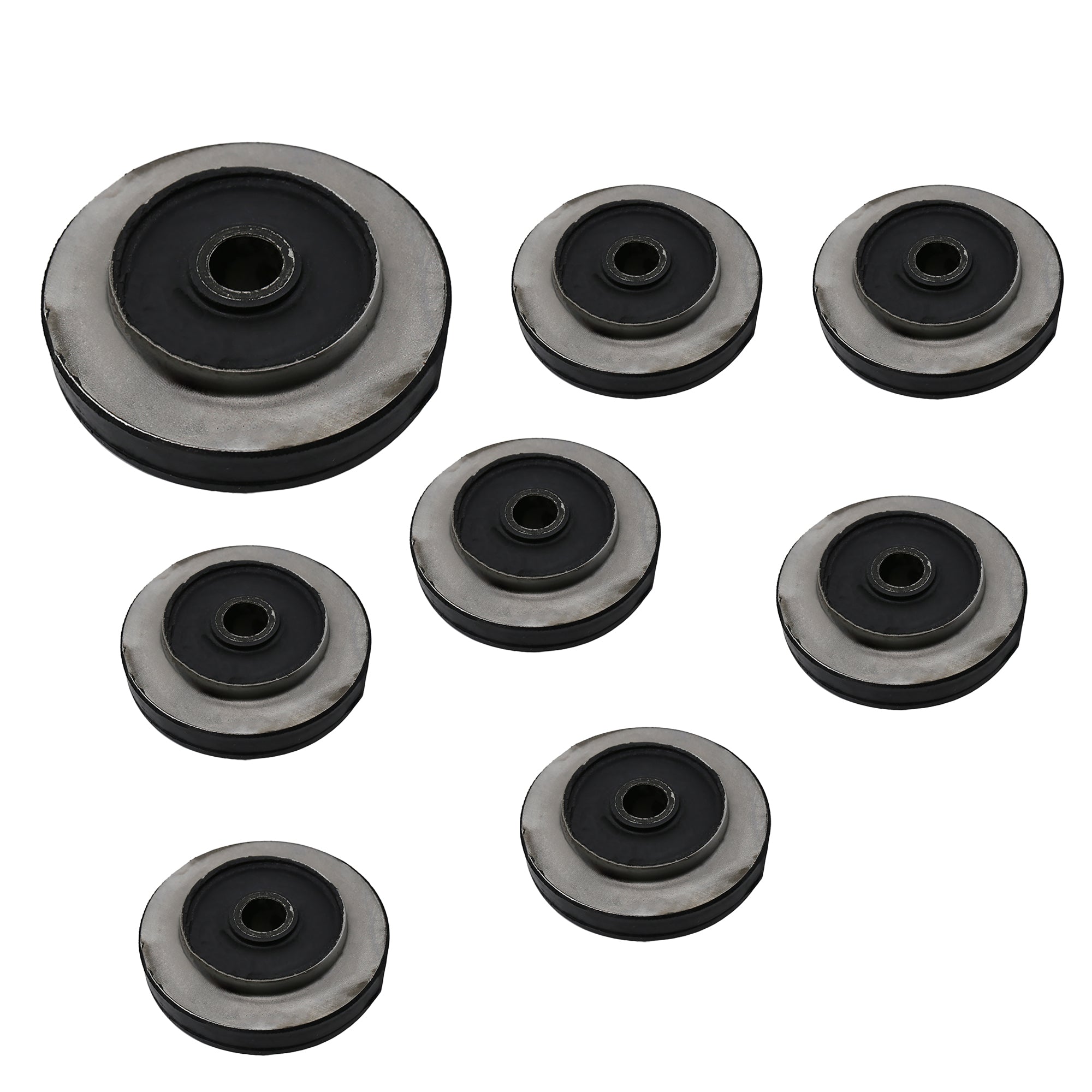 8Pcs Engine Mounting Rubber Cushion Feet Bumper For Caterpillar CAT Excavator E120 E120B E312 E312B E312C
