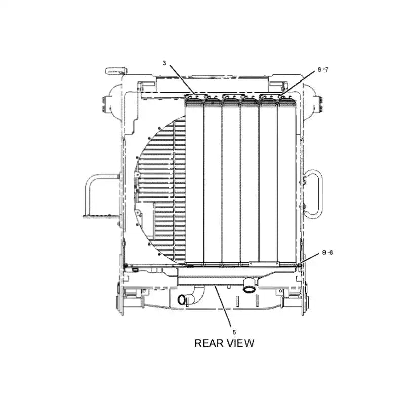 Engine Radiator Core 2200538 for Caterpillar Engine C15 CAT 583T 587T PL83 PL87 D8N D8R D8T