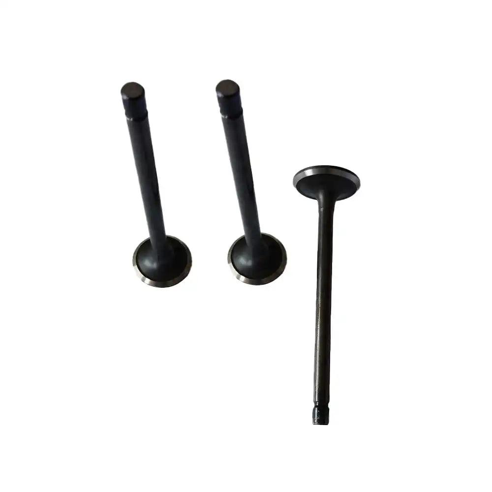 Exhaust Valve 3 Units 1 Set For Hitachi Excavator EX50UR Isuzu Engine 3AB1
