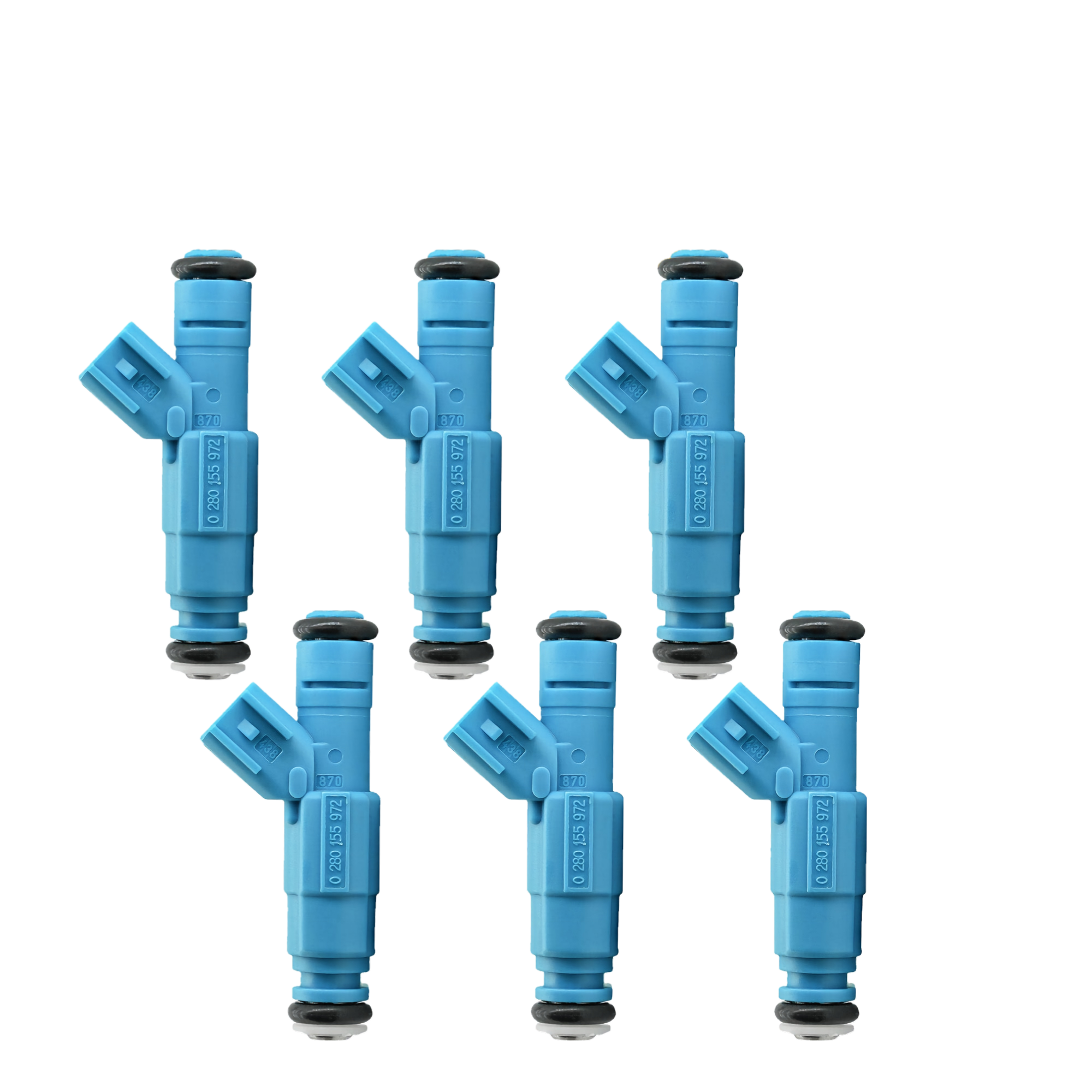 6PCS Fuel Injector FJ479 0280155972 53031099 RL031099 812-12137 63861 M857 MP1065 4G1370 2-38862 62249 Compatible with Jeep Dodge Liberty 1500 2002 2003 V6 3.7L