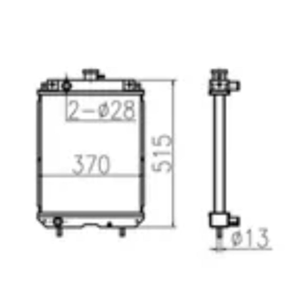 For New Holland Excavator E18SR Water Tank Radiator Core ASS'Y PU05P00015F1