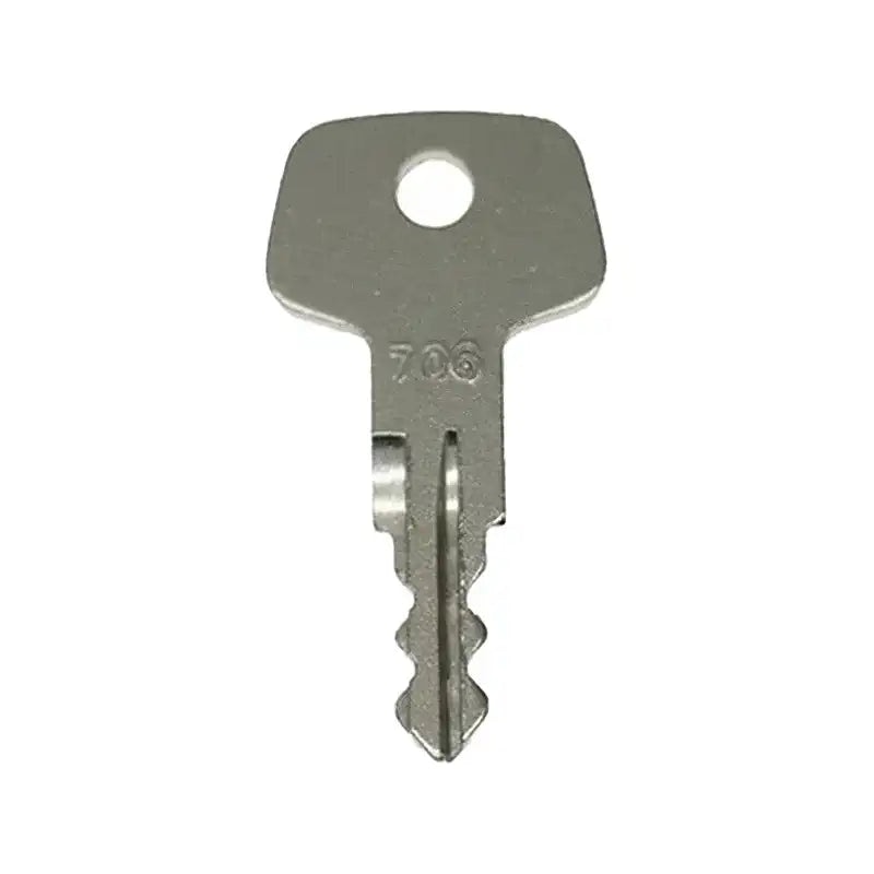 Fuel Cap Lock Key 706 For Hitachi Liebherr J2 Heavy Equipment