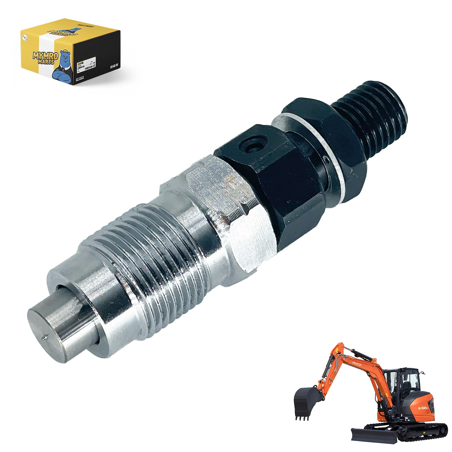 Fuel Injector 19667-53000 for Kubota Tractor KH-007H G4200H G5200H G6200H
