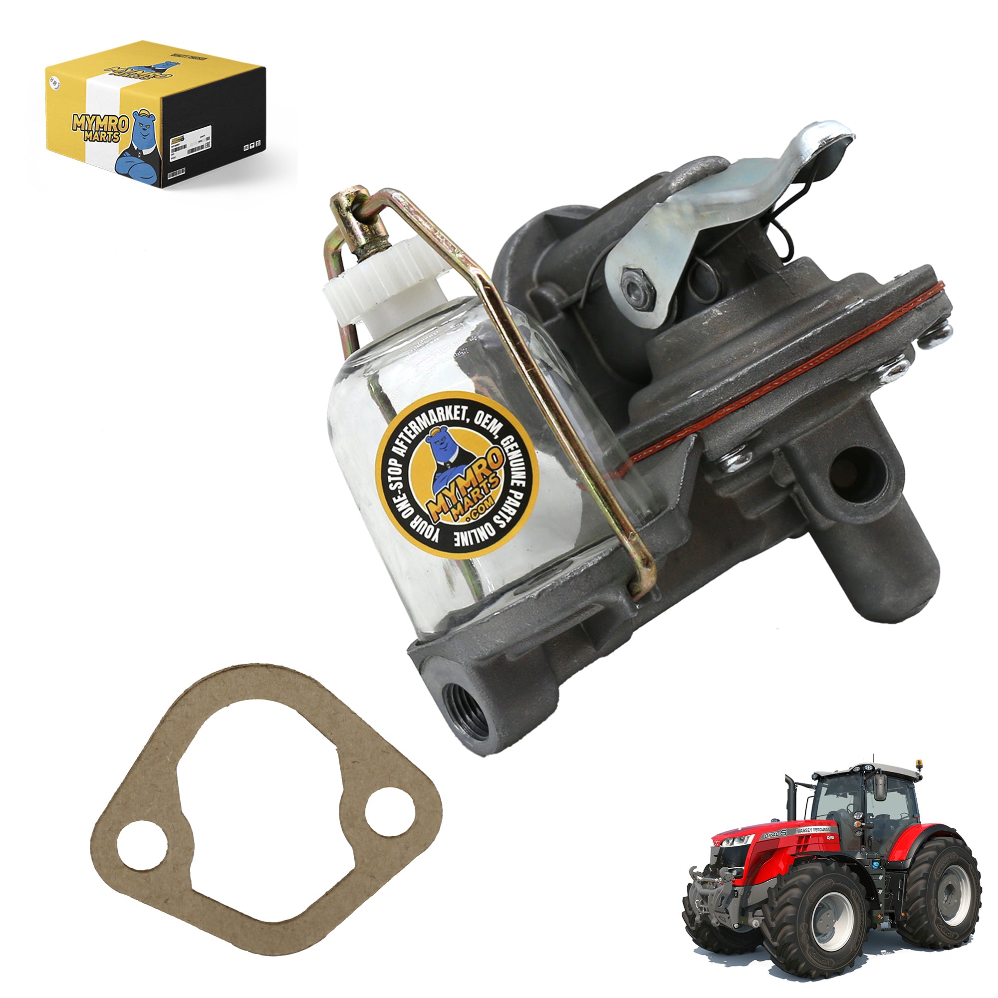 Fuel Lift Pump 2641344 3637415M91 for Massey Ferguson Super 90 410 1100 1130 1115 Tractors