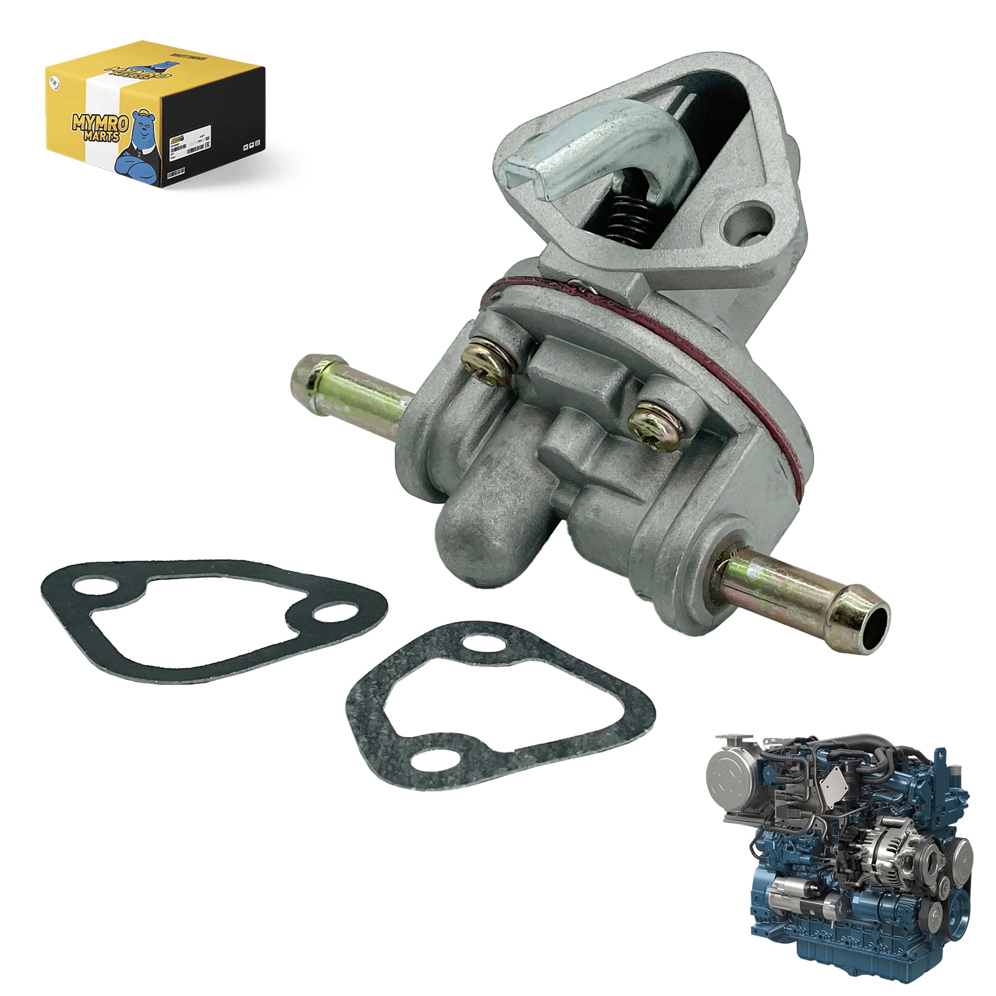 Fuel Pump 6670498 With Gasket 6670782 for Kubota Engine D722 D722-EB-MELROE-1 D722-EB-BC-4