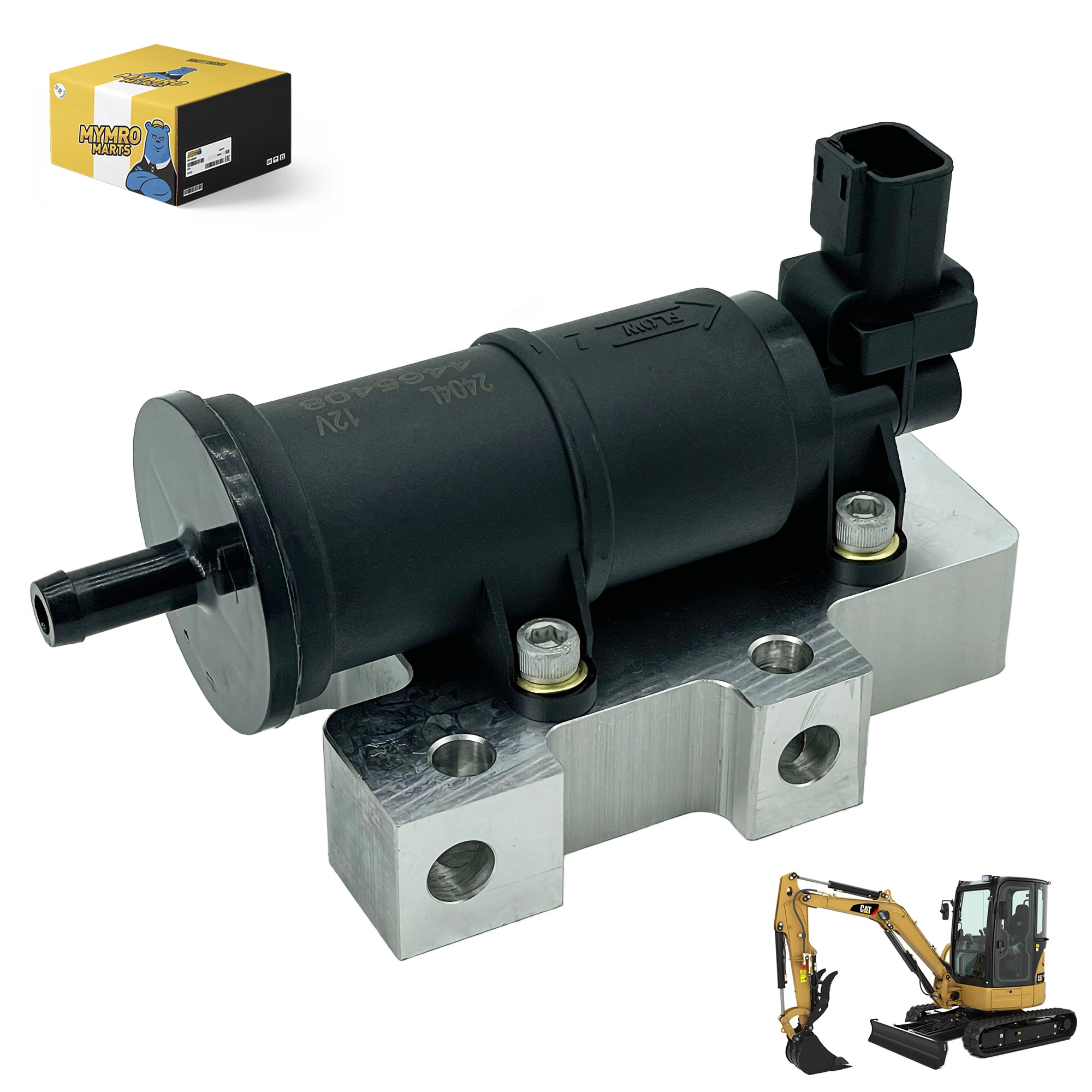 12V Fuel Transfer Pump 446-5408 for Caterpillar CAT Engine C7.1 C4.4 Excavator 312D2 E312D2 E320D2