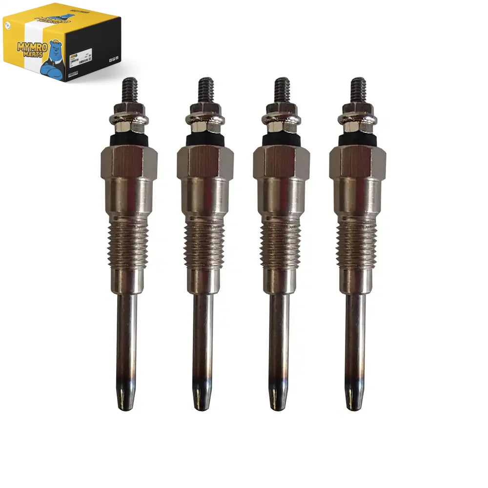 Glow Plug 4 Units 1 Set for Komatsu CK30-1 CK35-1 Compact Track Loaders S4D98E S4D98E-2NFN Engines