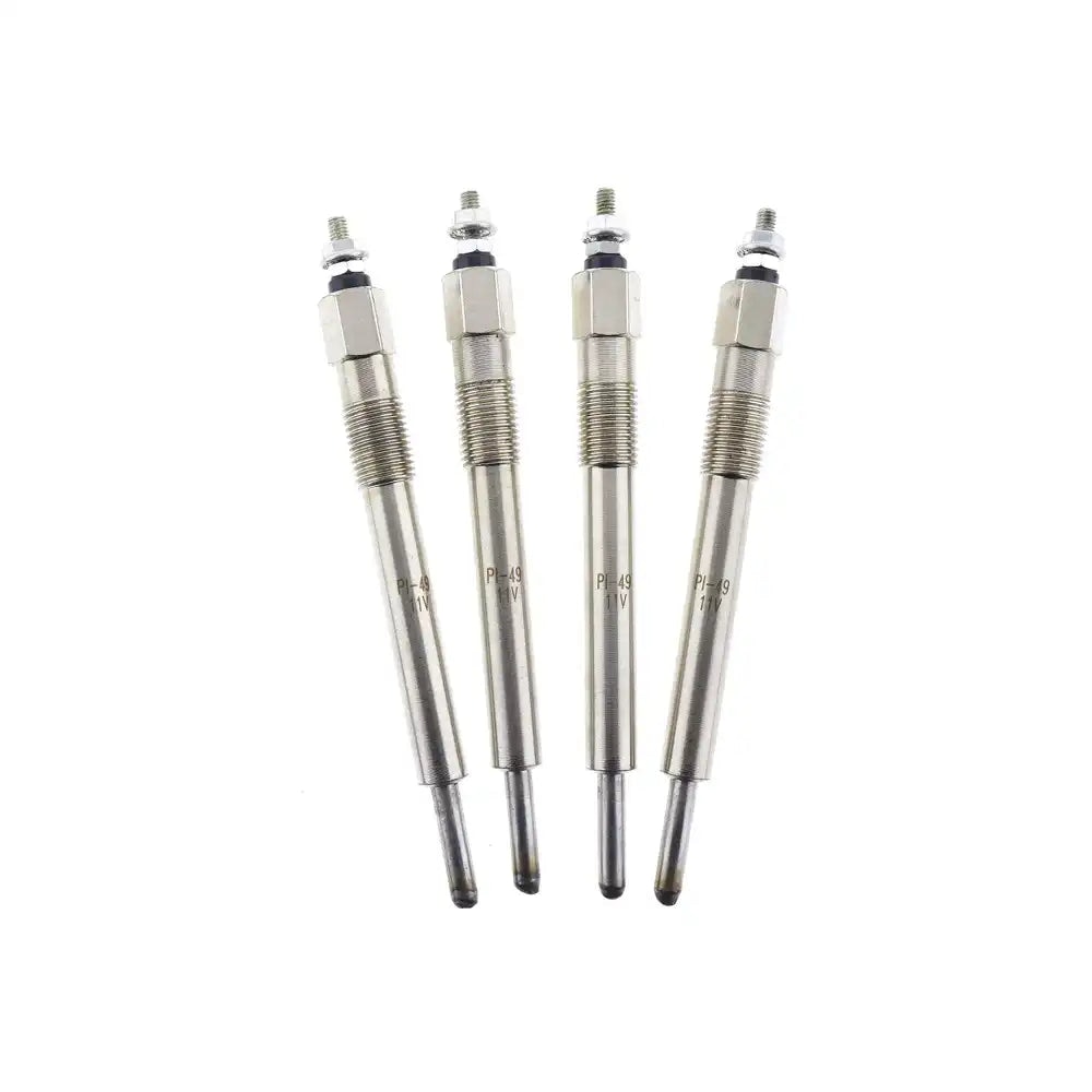 Glow Plug 4 Units 1 Set For Komatsu Mobile Excavator PW75-1 PW75R-2 Yanmar Engine 4TNE98 Komatsu Engine 4D98E