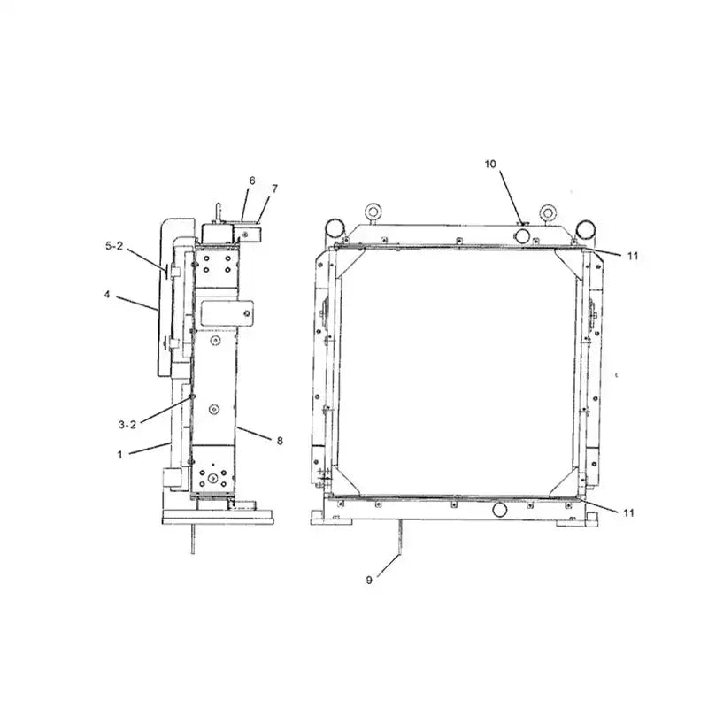 Hydraulic Oil Cooler 162-6274 210-8120 For Caterpillar Excavator CAT 365B 365B II 365B L Engine 3196