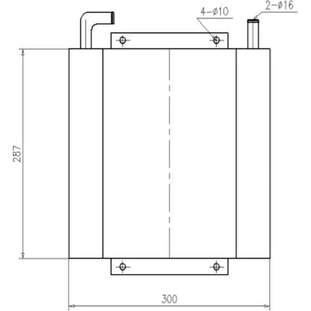 Hydraulic Oil Cooler 271-7048 for Caterpillar Excavator CAT 303.5 D 303.5C CR 303C CR 304D CR Engine S3Q2