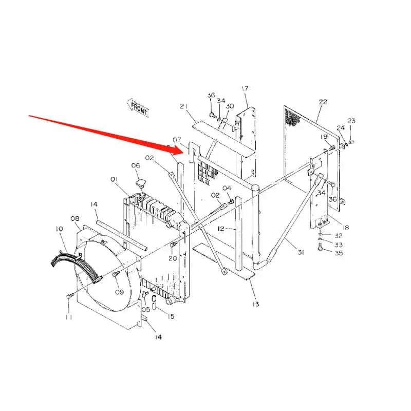 Hydraulic Oil Cooler ASS'Y 4216509 For Hitachi Excavator EX90