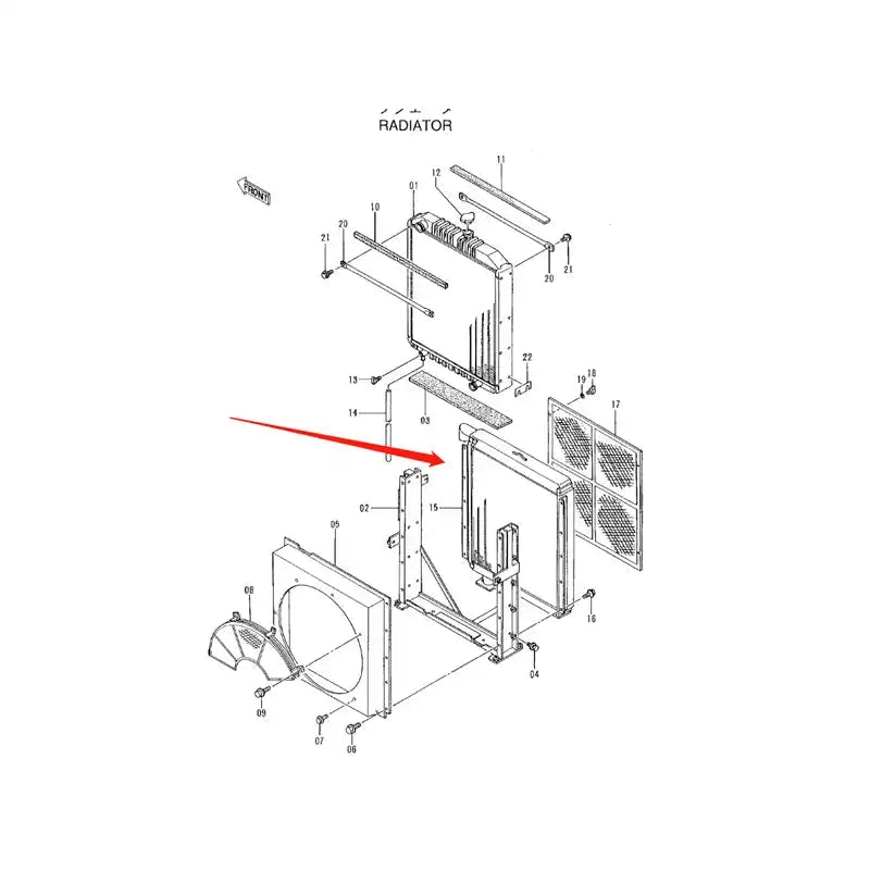 Hydraulic Oil Cooler ASS'Y 4377402 For Hitachi Excavator EX400-5
