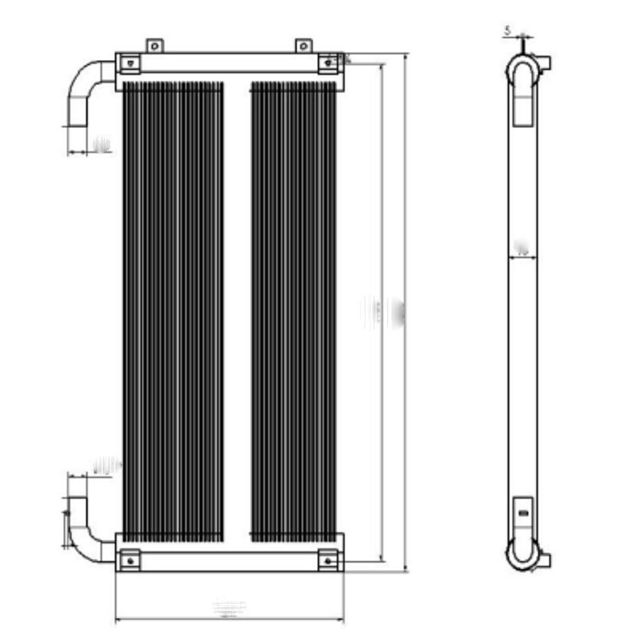 Hydraulic Oil Cooler For Hitachi Excavator ZX350-5