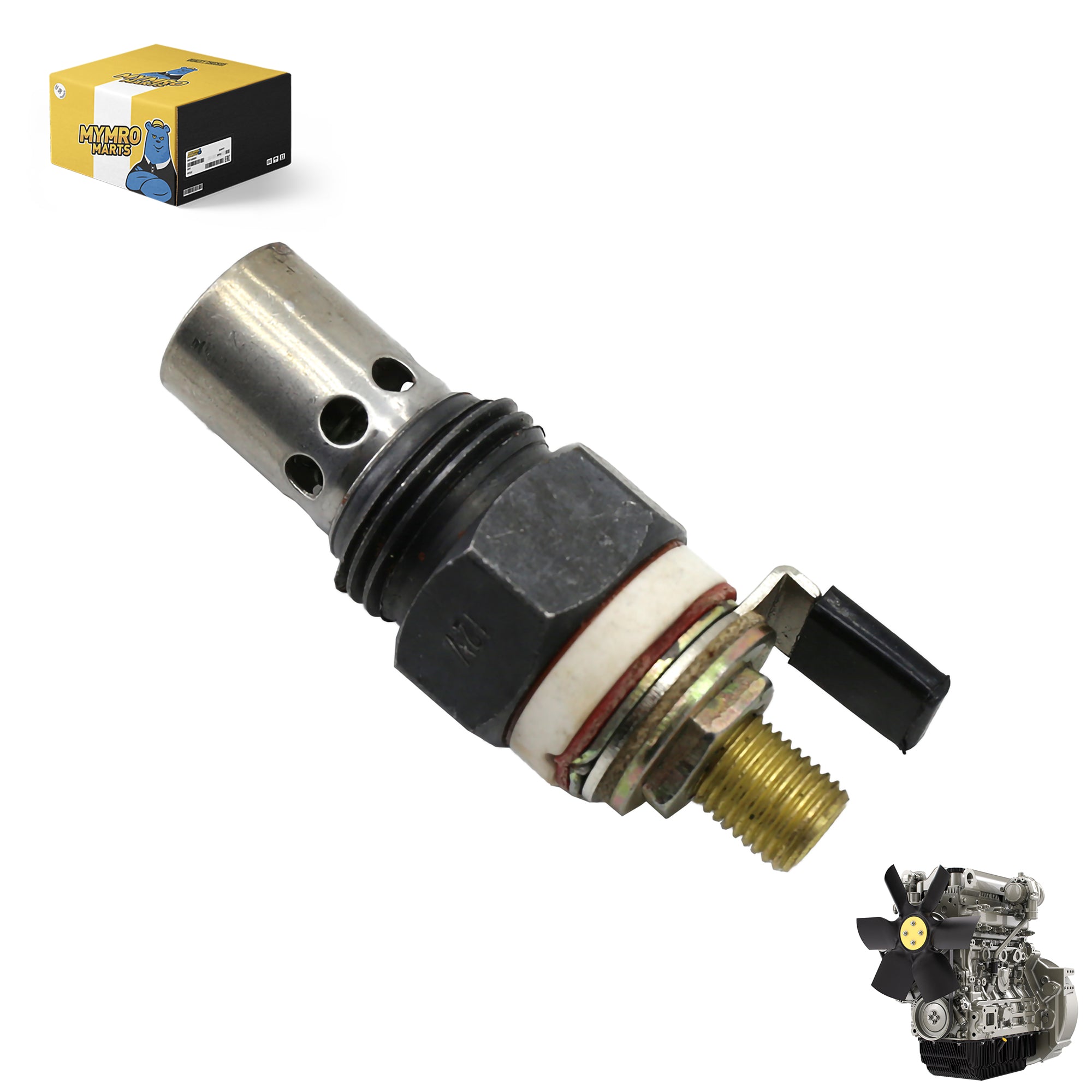 Intake Heater 2666103 for Perkins 1006-6T 3.1524 4.108 4.203 4.2032 4.236 4.248 4.2482 6.354 6.3541 6.3542 6.3544 D3.152 D4.203 T6.354 T6.3541 T6.3543 T6.3544 TV8.540 V8.510 V8.540 Engines