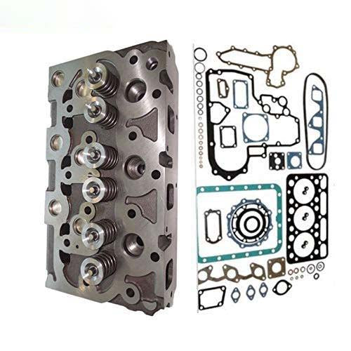 New 15521-03040 Complete Diesel Cylinder Head With Valves + Full Gasket Kit For Kubota D1402
