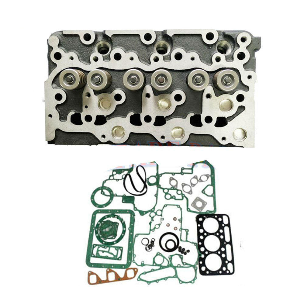 New D1503 Complete Cylinder Head + Full Gasket for Bobcat 753 763 773 CASE 1838 Scat