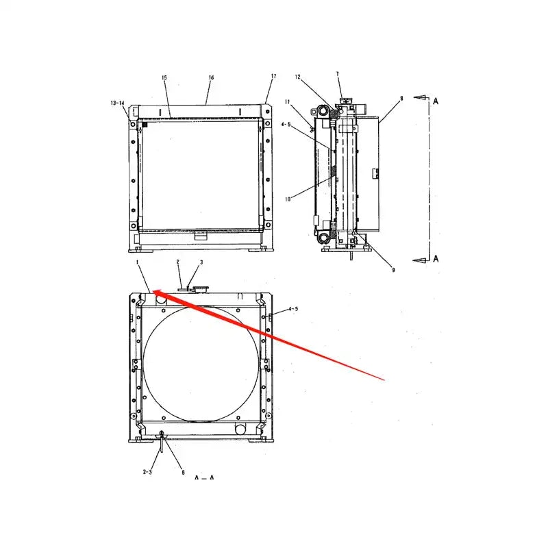 Oil Cooler 1189949 for Caterpillar CAT E312B Excavator
