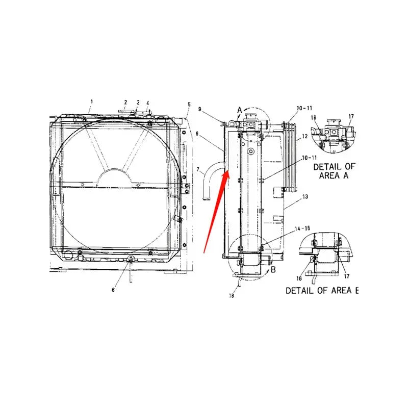 Oil Cooler 4I-7372 for Caterpillar CAT E312 Excavator in USA