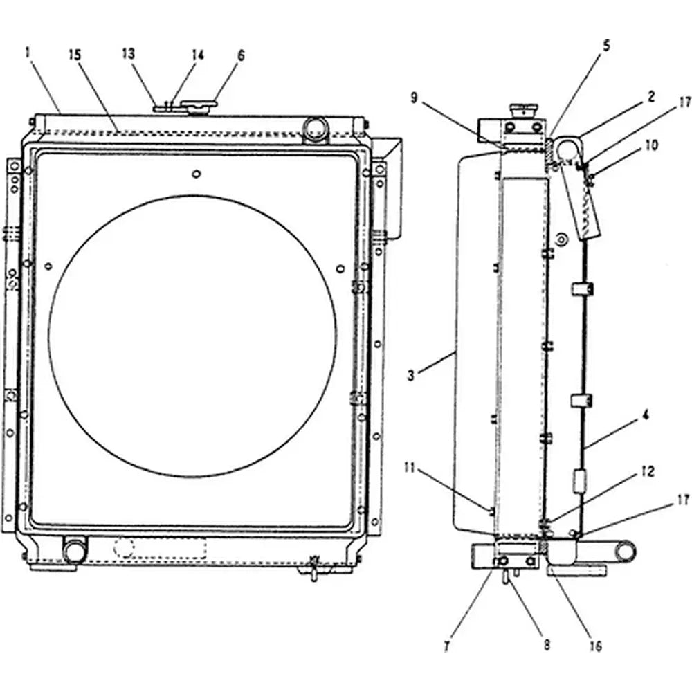 Oil Cooler YN05P00010S002 for Kobelco Excavator SK200 SK200LC