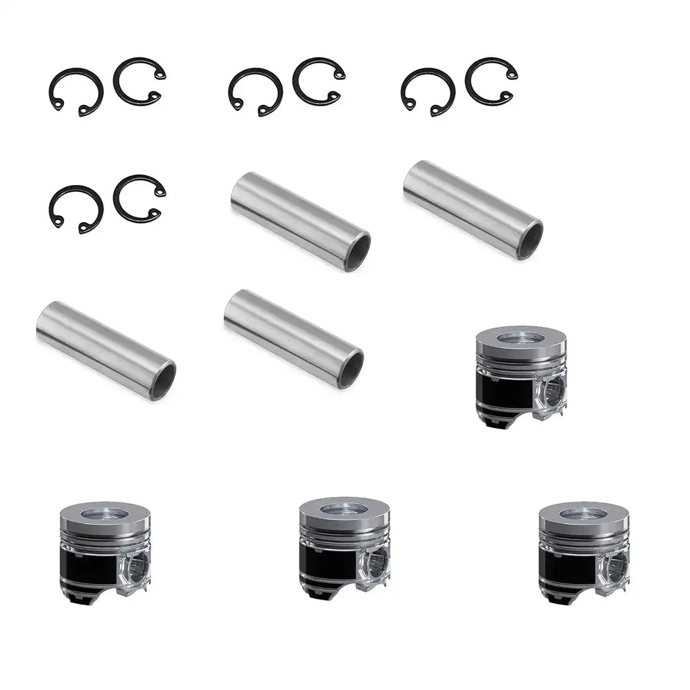 Piston 4 Units 1 Set For Hyundai Excavator R60-9S R60W-9S Yanmar Engine 4TNV94L Komatsu Engine 4D94LE