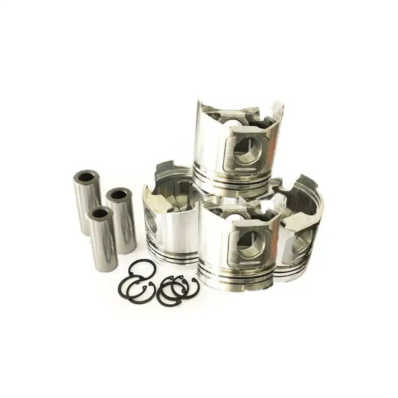Piston 4 Units 1 Set For Yanmar Engine 4TNE92 Komatsu Engine 4D92E