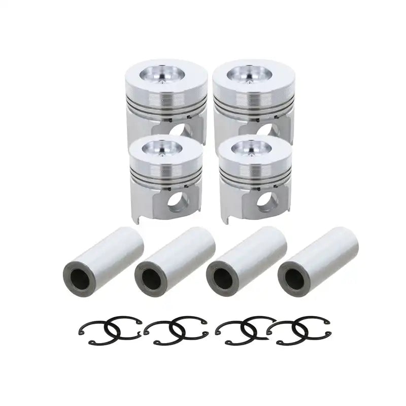 Piston 4 Units 1 Set For Yanmar Engine 4TNE98 Komatsu Engine 4D98E