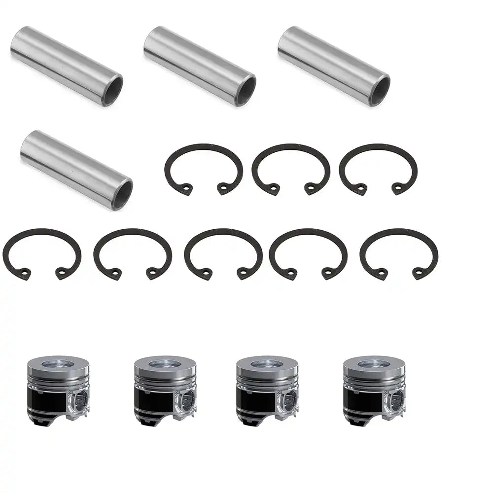 Piston Kit 4 Units 1 Set For Komatsu Engine 4D106 Yanmar Engine 4TNV106