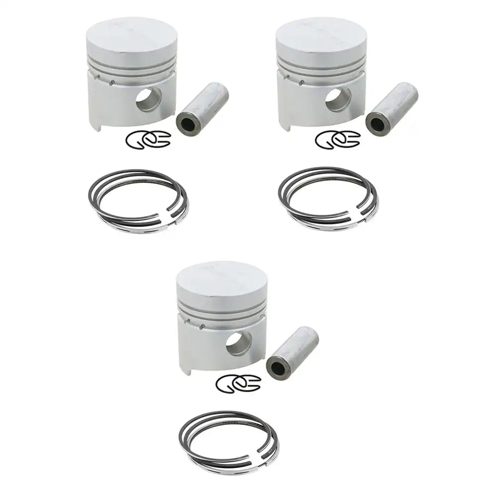 STD Engine D1402 Piston Kit With Ring Set for Kubota KH91 Clar 643 Bobcat 225