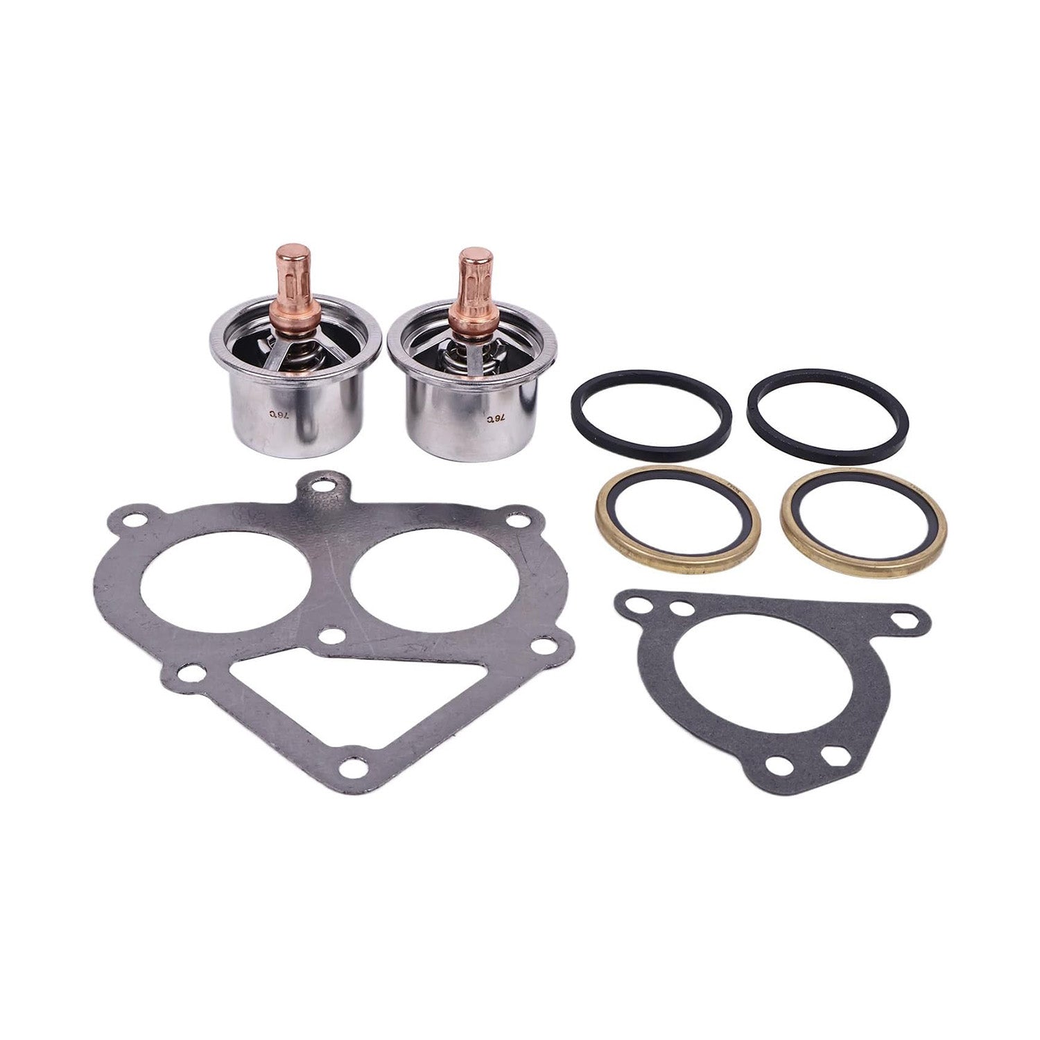 Thermostat and Gasket Kit 2477133 247-7133 4N-1156 3S-9643 139-3550 for Caterpillar C-15 C15 3406 Engine