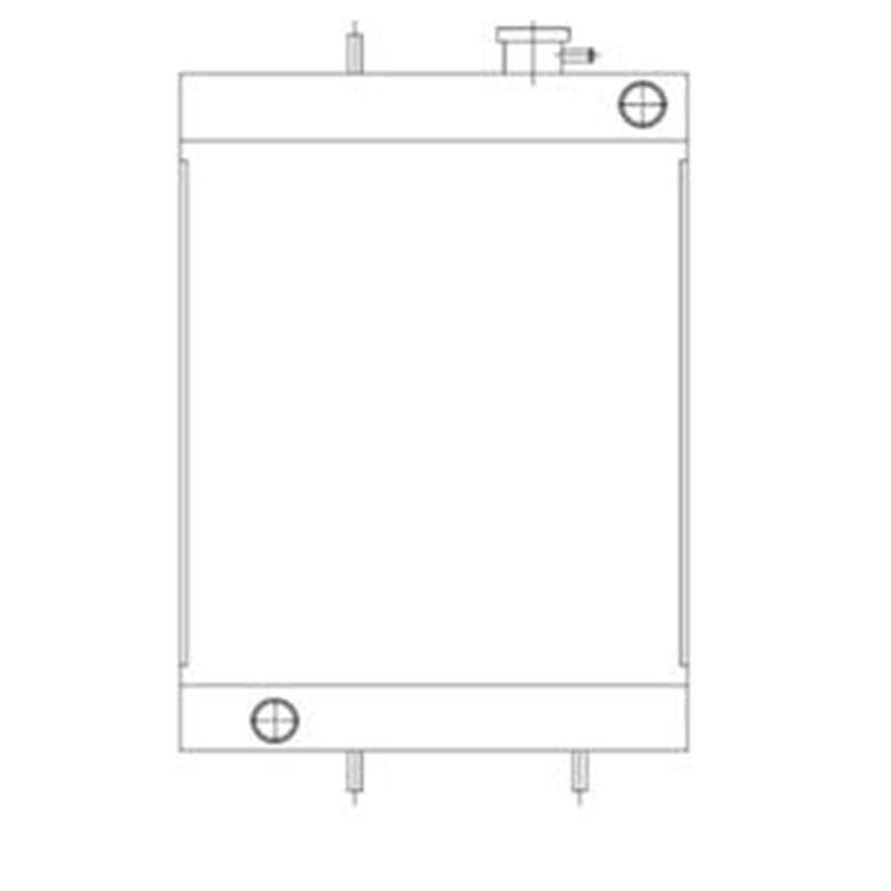 Engine Water Radiator Core 30/919100 30/920400 for JCB 802 803 804