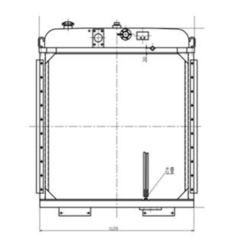 Water Tank Engine Radiator 154-03-C1001 for Shantui TY230 SD23 Bulldozer
