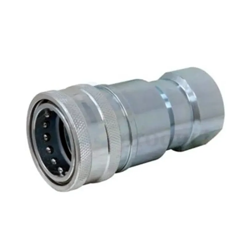 1"-11-1/2 Aftermarket Parker 6601-16-16 Valved Hydraulic Quick Coupler for Excavator Roller Crane