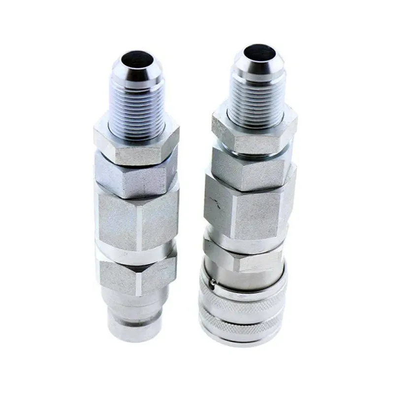 #10 JIC Thread 1/2" Flat Face Hydraulic Quick Connect Coupler for CASE 410 420 430 435 440 450 40XT 60XT 70XT