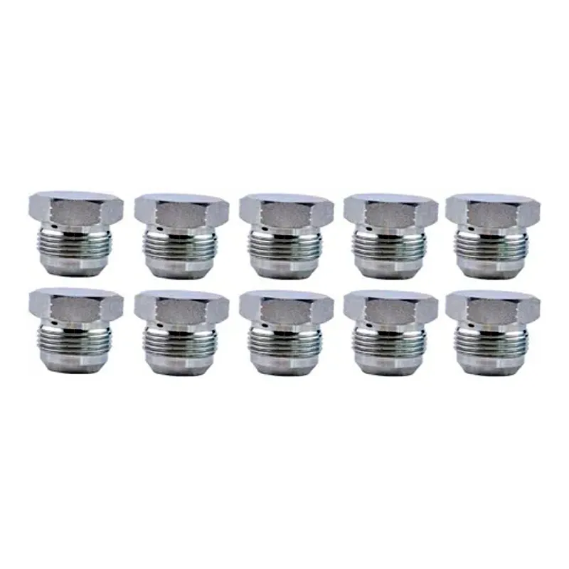 10 Pcs 1" JIC Cap and Plug Combo Hydraulic Fitting 2408-16 0304-C-16