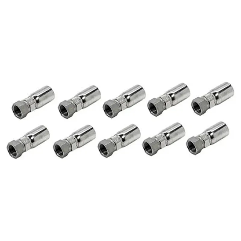 10 Pcs Hydraulic Hose Fitting With 5/8" Thread FJX-08-10 for Parker