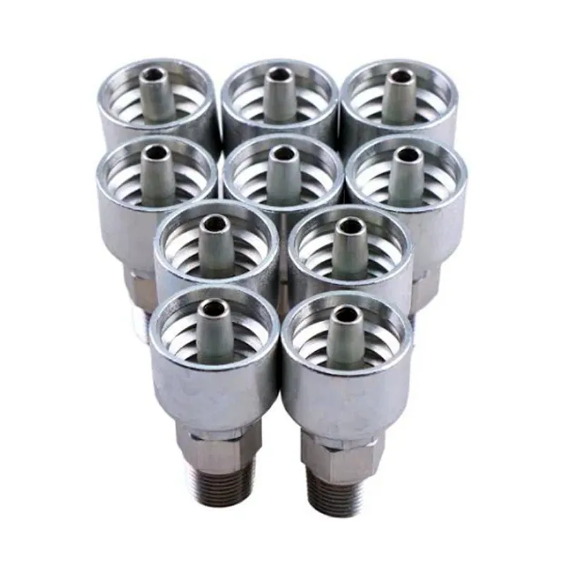 10PCS Hydraulic Hose Fitting With 1/4" Male Pipe Threads 10143-4-4 for Parker