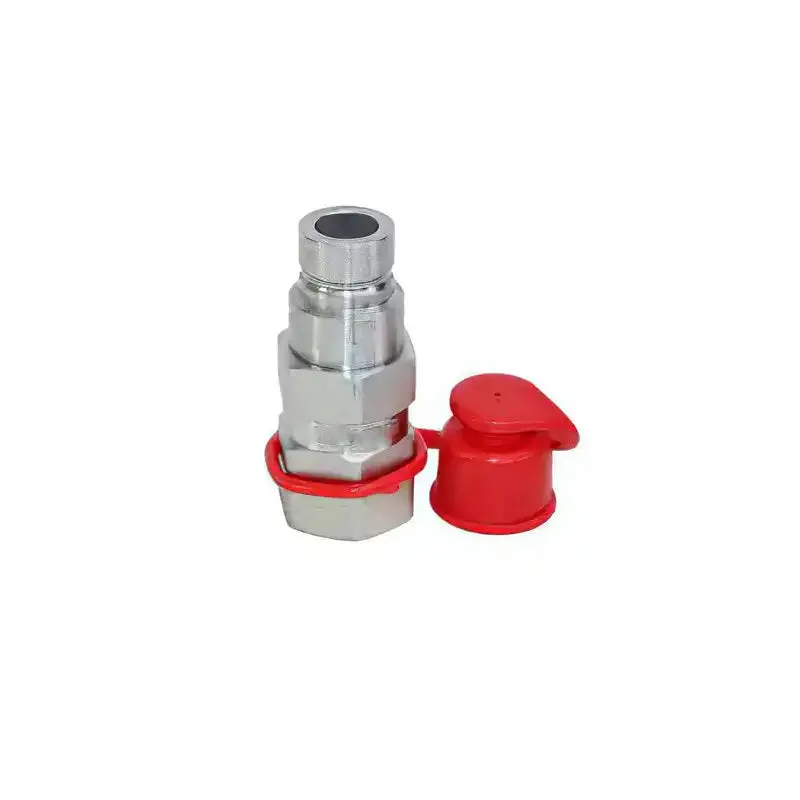 5/8 SAE Flat Face Coupler Set Hydraulic Quick Connect for Bobcat CAT CASE Volvo New Holland Thomas ASV