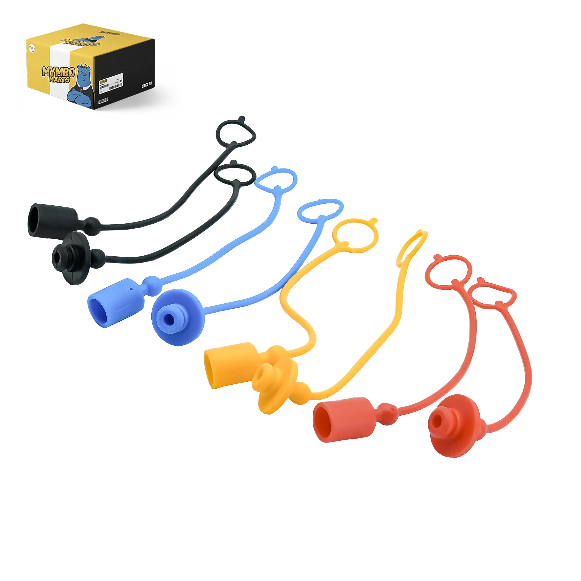 8Pack Hydraulic Quick Coupler Dust Cap & Plug Set For John Deere 1/4 Replaces Dust Cap M132021 M132022 M132024 M70728 W53375 W53376 W53373 W53374 Plug M132034 M132031 W53382 W53383 W53385 W53387