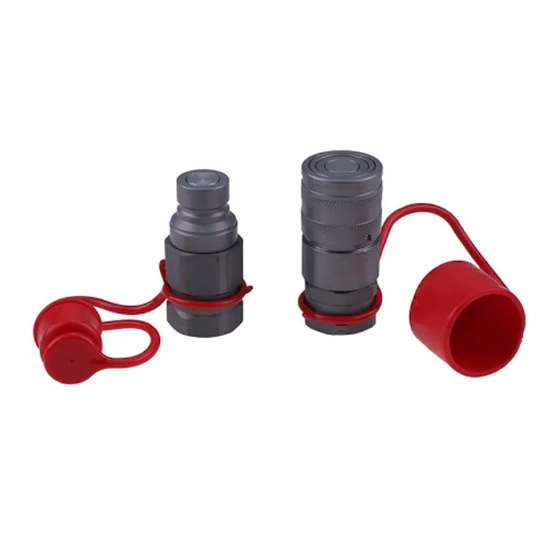 For Skid Steer Loader 1/2" NPT Thread 1/2" Hydraulic Flat Face Quick Connect Coupler Set