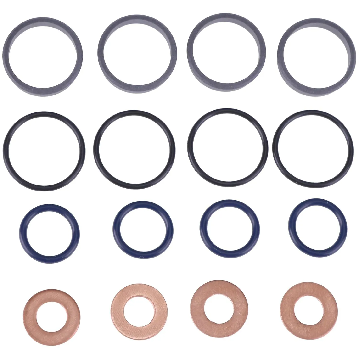 Fuel Injector Seal Kit 1J770-53490 1J864-53620 0481405110 1J770-53260 for Kubota M6060HD M7060HD M7060HFC KX057-4 KX080-4 U55-4 SVL75-2 SVL75-3 SSV65PC