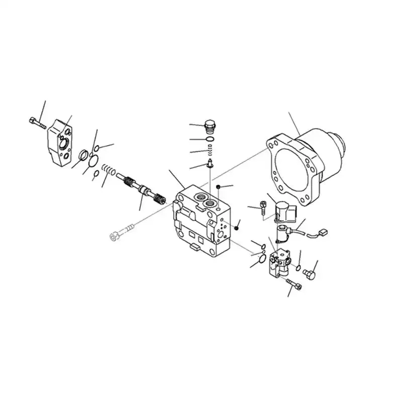 Hydraulic Fan Motor Pump 708-7W-00210 For Komatsu Wheel Loader WA600-6 WA600-6R Dozer WD600-6 Hood