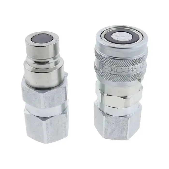 Hydraulic Male Female Flat Face Coupler Kit AT312470 KV14216 for John Deere 110 240 250 260 270 315 317 320 325 328 332 410G 310G 320D 318D 310SG