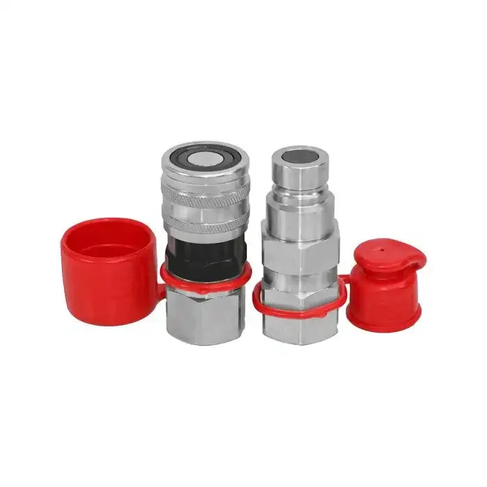 Hydraulic Quick Connect Coupler Set For Bobcat Skid Steer Loader 463 553 773 753 763 853 7753 5/8 SAE Flat Face