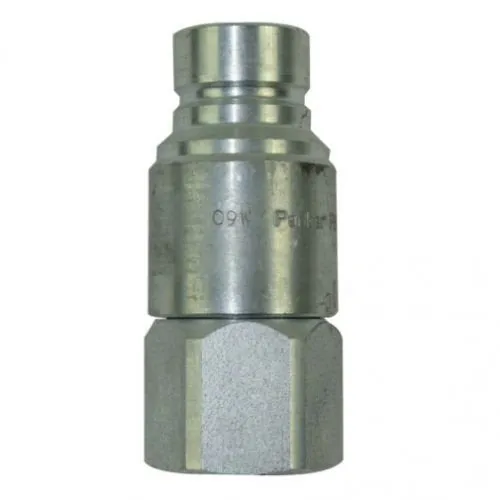 Hydraulic Quick Couoler FEM-502-12FO Nipple Male Flat Face 1/2" 3675 PSI for John Deere 325 328 332 Bobcat 773 863 873 963 Gehl 4640 4840 5640 6640