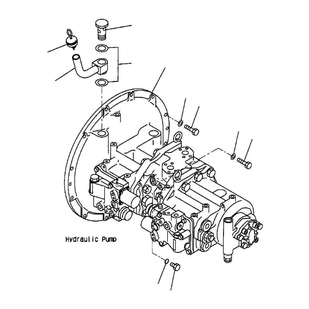 Main Pump 708-2H-00130 708-2H-00131 For Komatsu Excavator PC380LC-6K PC300LC-6LC HD-6LC HD-6MH