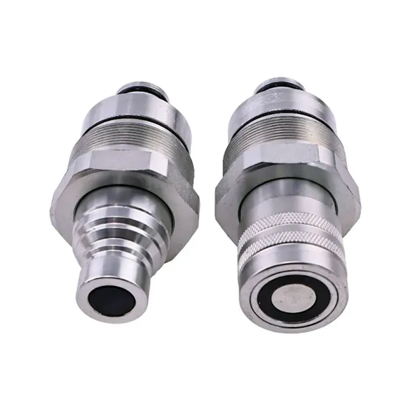 Male & Female Flat Face Coupler Kit 7246799 7246802 for Bobcat E32 E34 E35 E42 E45 E50 E55