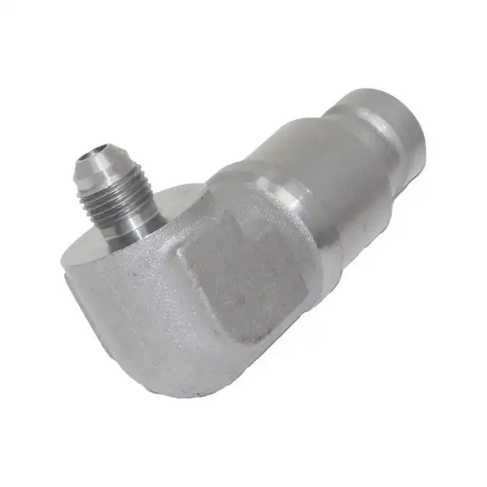 Male Flat Face Coupler with 3/8 JIC 90 Degree End 7167304 for Bobcat