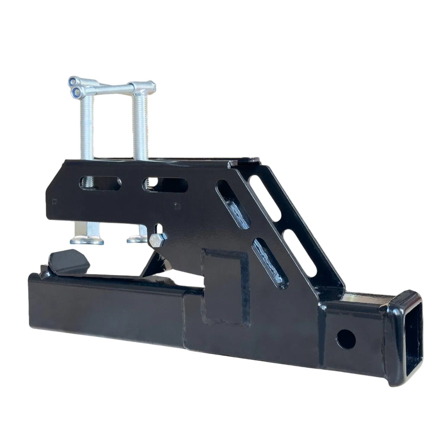 2" Clamp on Trailer Hitch Receiver Tractor Bucket Hitch Non-Slip Ball Mount Adapter for Kubota John Deere Bobcat