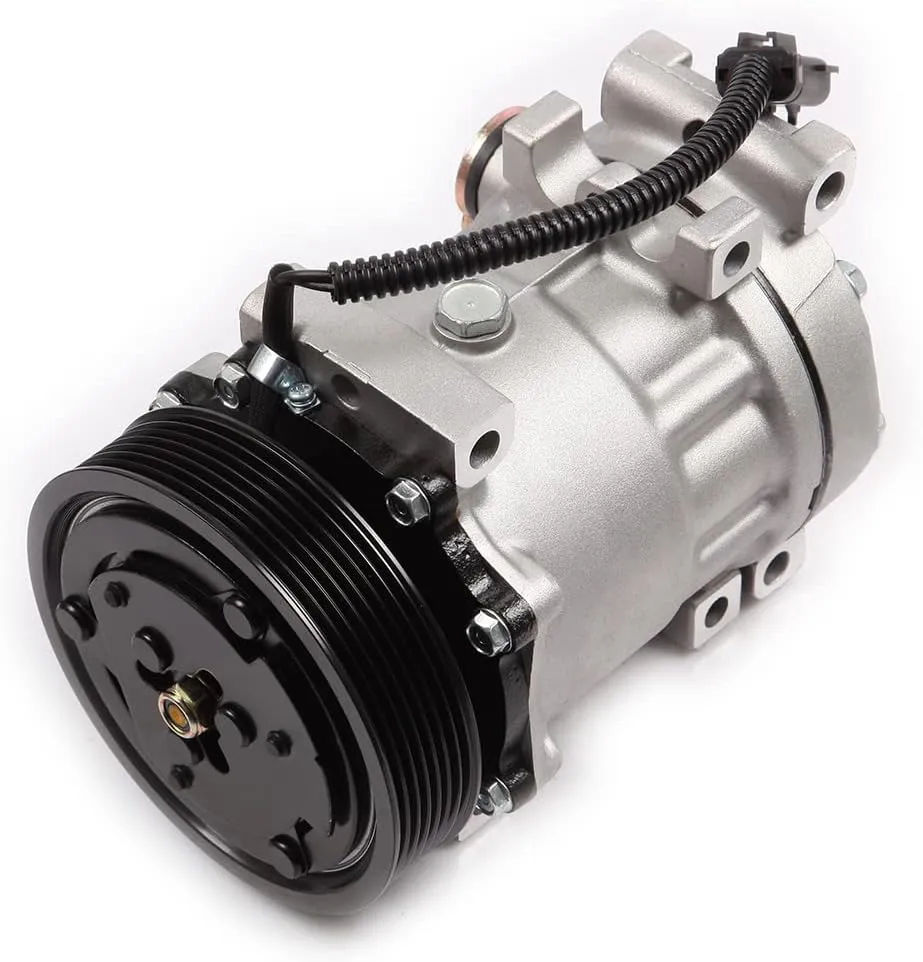 AC Compressor with Clutch SD7H15 – Compatible with 1999-2001 Dodge Dakota, Ram 1500, 2500, 3500 (3.9L, 5.2L, 5.9L, 8.0L) – Fast Cooling